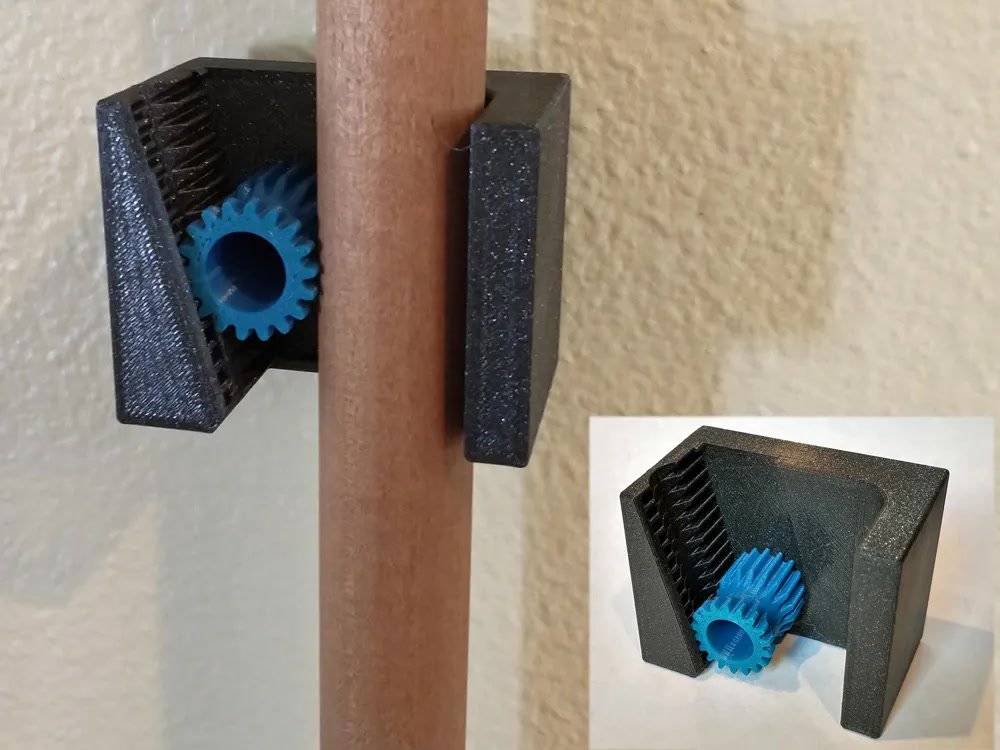 Soporte de pared para escoba