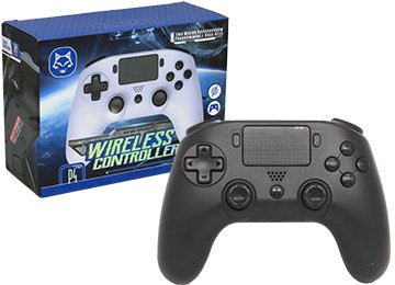 Joystick Fox Hs-ps4256 Ps4 Playstation 4 Pc Android Ios 3 Botones Extras M1 M2 Reset Incluye Cable Usb Tipo C Inalambrico Altenativo