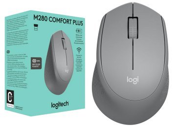 Mouse Logitech M280 Comfort Plus Inalambrico Incluye Pila Aa Gris