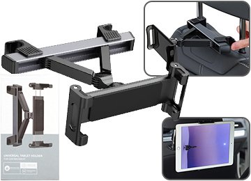 Soporte Celular Tablet Universal Asiento Apoya Cabeza Auto Metalico