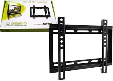 Soporte Imega Mg2590 14 A 42 Fijo Vesa 75x75 100x100 200x200 Maximo 250x210 Hasta 25kg Dimensiones 28.5x18.5cm Incluye Tarugos Y Tornillos
