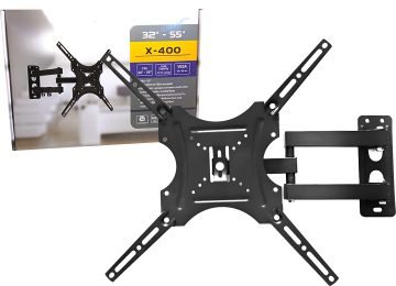 Soporte Imega Mg2593 32 A 55 Movil Vesa 75 100 200 400 Hasta 22kg Para Tv Led Lcd Incluye Tarugos Y Tornillos