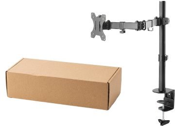 Soporte Simple Brazo 1 Monitor 10 A 32 Pulgadas Vesa 75 100 Maximo 10kg Movil De Mesa Incluye Tornillos Y Llave Allen