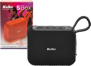 Parlante Kolke Kpp-734 Sbox 5w 1xusb 1xmicrosd Bateria 1800mah Bluetooth 5.3 Dimensiones 9.5x3.9x7.5cm Negro
