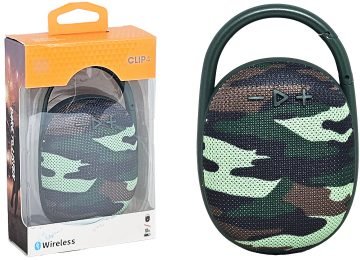 Parlante Jbl Clip 4 Bluetooth Camuflado Verde Replica